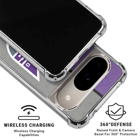 NBA Sacramento Kings Split Canvas Google Pixel 10 Clear Case